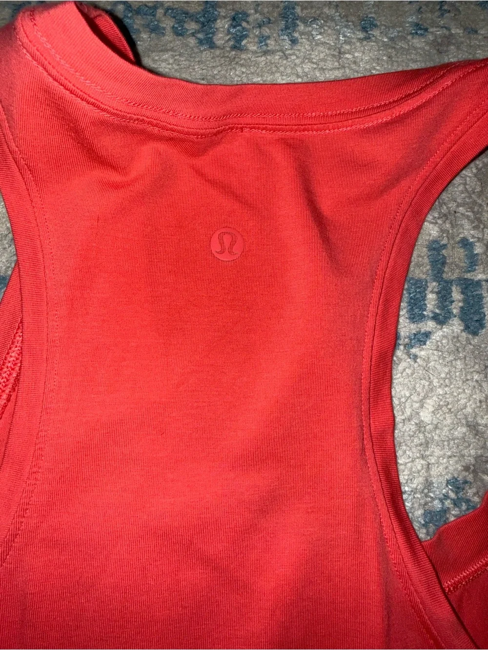 lululemon athletica Coral Red Racerback Tank Top